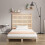 Berkfield Wall Headboard 126x3x91.5 cm Solid Wood Pine 3
