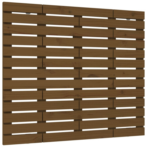 Berkfield Wall Headboard Honey Brown 146x3x91.5 cm Solid Wood Pine 1
