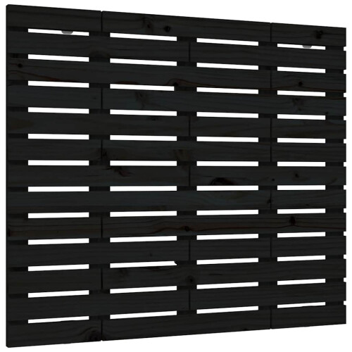 Berkfield Wall Headboard Black 96x3x91.5 cm Solid Wood Pine 1
