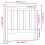 Berkfield Bed Headboard Honey Brown 95x4x100 cm Solid Wood Pine 6