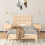 Berkfield Wall Headboard 96x3x63 cm Solid Wood Pine 3