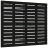 Berkfield Wall Headboard Black 146x3x91.5 cm Solid Wood Pine 2