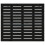 Berkfield Wall Headboard Black 146x3x91.5 cm Solid Wood Pine 4