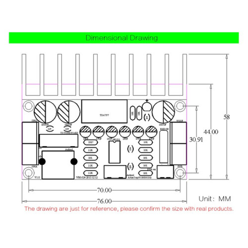 TDA7377 2.1ch Amplifier Single Power Speaker Amplifier Board Sound Amplifier DIY Suite Computer Audio Modification 1