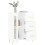 Berkfield Sideboard High Gloss White 69.5x34x90 cm Engineered Wood 4