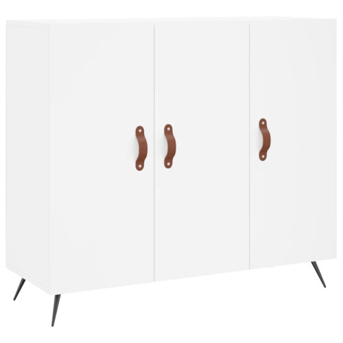 Berkfield Sideboard White 90x34x80 cm Engineered Wood 1