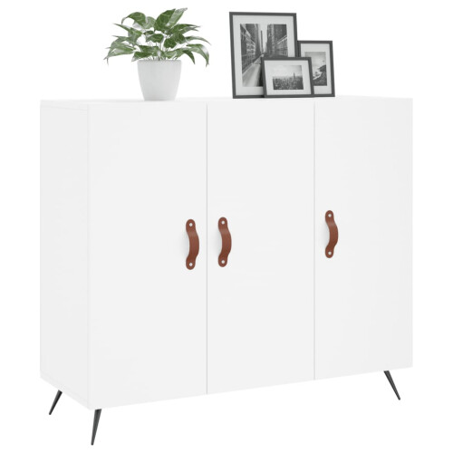 Berkfield Sideboard White 90x34x80 cm Engineered Wood 2