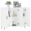 Berkfield Sideboard White 90x34x80 cm Engineered Wood 4