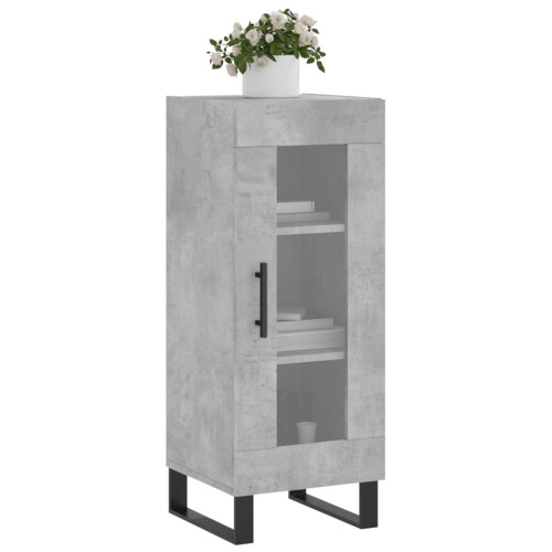 Berkfield Sideboard Concrete Grey 34.5x34x90 cm Engineered Wood 2