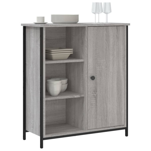 Berkfield Sideboard Grey Sonoma 70x30x80 cm Engineered Wood 2