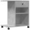 Berkfield Printer Stand with Wheels Concrete Grey 60x40x68.5 cm 2