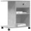 Berkfield Printer Stand with Wheels Concrete Grey 60x40x68.5 cm 4
