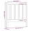 Berkfield Bed Headboard Black 95x4x100 cm Solid Wood Pine 6