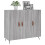 Berkfield Sideboard Grey Sonoma 90x34x80 cm Engineered Wood 3