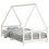 Berkfield Kids Bed Frame White 90x190 cm Solid Wood Pine 2