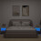 Berkfield Bedside Cabinets with LED Lights Wall-mounted 2 pcs White 4