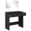Berkfield Dressing Table with Mirror Black 80x39x80 cm 4