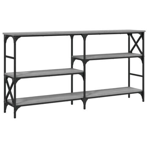 Berkfield Console Table Grey Sonoma 150x29x76.5 cm Engineered Wood 1