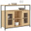 Berkfield Sideboard Sonoma Oak 100x35x80 cm Engineered Wood 3
