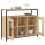 Berkfield Sideboard Sonoma Oak 100x35x80 cm Engineered Wood 4