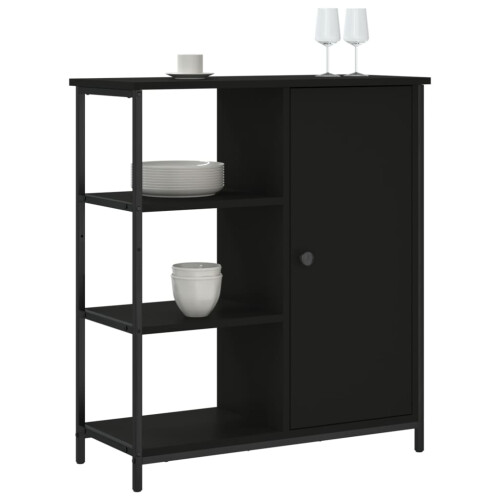 Berkfield Sideboard Black 70x30x80 cm Engineered Wood 2
