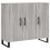 Berkfield Sideboard Grey Sonoma 90x34x80 cm Engineered Wood 2