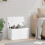 Berkfield Storage Box White 60x35x35 cm Engineered Wood 3