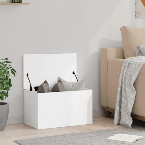 Berkfield Storage Box White 60x35x35 cm Engineered Wood 2