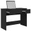 Berkfield Dressing Table with Mirror Black 100x45x76 cm 4