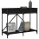 Berkfield Console Table Black 100x39x78.5 cm Engineered Wood 3
