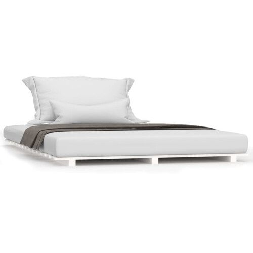 Berkfield Bed Frame without Mattress White 120x200 cm Solid Wood Pine 1