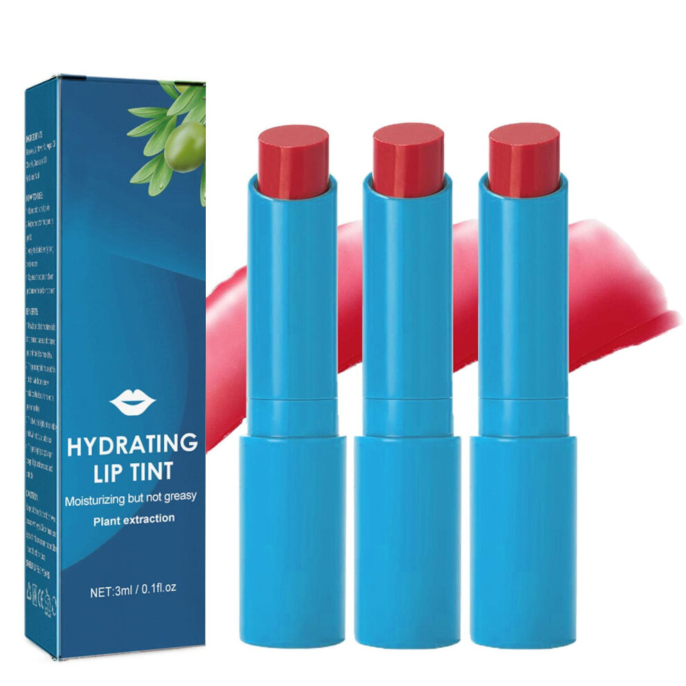 Tinted Lip Balm Set 3PCS Hydrating Lip Tint with ColorAdaptive Tint and 24Hour Moisture Lock