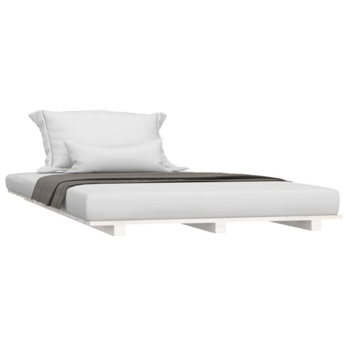 Berkfield Bed Frame without Mattress White 90x200 cm Solid Wood Pine 2