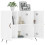 Berkfield Sideboard High Gloss White 90x34x80 cm Engineered Wood 4