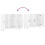 Berkfield Sideboard High Gloss White 90x34x80 cm Engineered Wood 9