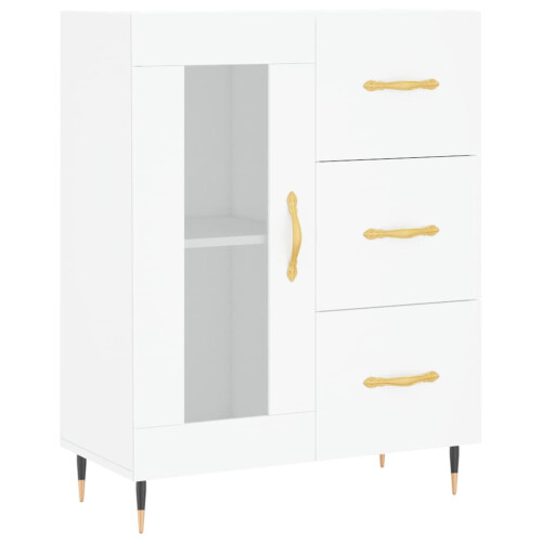 Berkfield Sideboard White 69.5x34x90 cm Engineered Wood 1