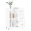 Berkfield Sideboard White 69.5x34x90 cm Engineered Wood 4