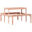 Berkfield Picnic Table 110x134x75 cm Solid Wood Douglas 6