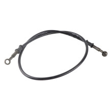 Remleiding voor de voorrem van een motorfiets, gevlochten remleiding, duurzaam met PVC-omhulsel ter bescherming, gemaakt van zeer sterk rubber,