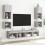 Berkfield Bedside Cabinet with LED Lights Wall-mounted Grey Sonoma 4