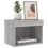 Berkfield Bedside Cabinet with LED Lights Wall-mounted Grey Sonoma 5
