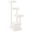 Berkfield Cat Tree White 45.5x49x103 cm Solid Wood Pine 2