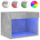 Berkfield Bedside Cabinets with LED Lights Wall-mounted 2 pcs Concrete Grey 7
