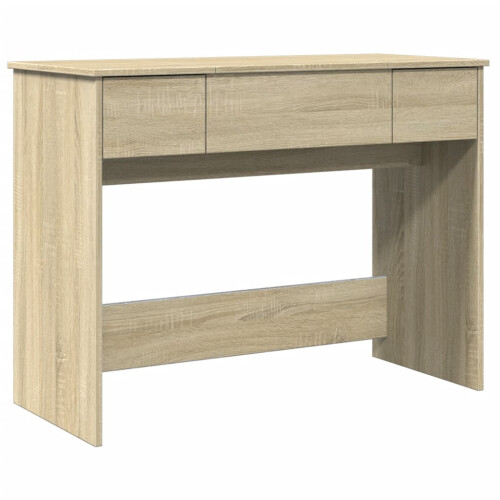 Berkfield Dressing Table with Mirror Sonoma Oak 100x45x76 cm 1