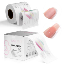 Nail Forms Reusable Sticky Acrylic Nail Extension Forms with Clear Precision Length Guide