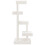 Berkfield Cat Tree White 45.5x49x103 cm Solid Wood Pine 5