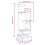 Berkfield Cat Tree White 45.5x49x103 cm Solid Wood Pine 7