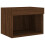 Berkfield Bedside Cabinets with LED Lights Wall-mounted 2 pcs Brown Oak 8