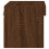 Berkfield Bedside Cabinets with LED Lights Wall-mounted 2 pcs Brown Oak 10