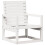 Berkfield 3 Piece Garden Lounge Set White Solid Wood Pine 4